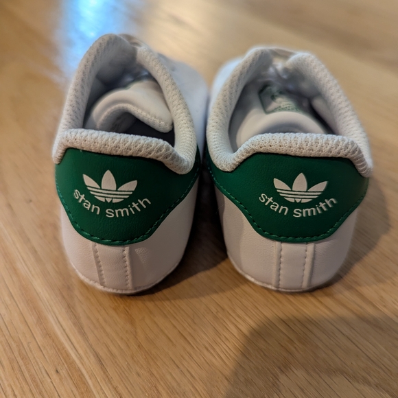 Baby Adidas Stan Smith Shoes - Size 5 Baby - White and Green - Picture 1 of 5